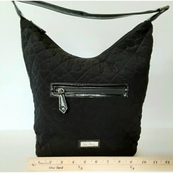 Vera Bradley Disney Mickey Mouse Microfiber Embroidered Black Bucket Bag Handbag - Picture 10 of 12